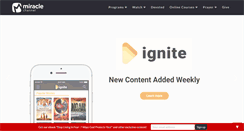 Desktop Screenshot of miraclechannel.ca